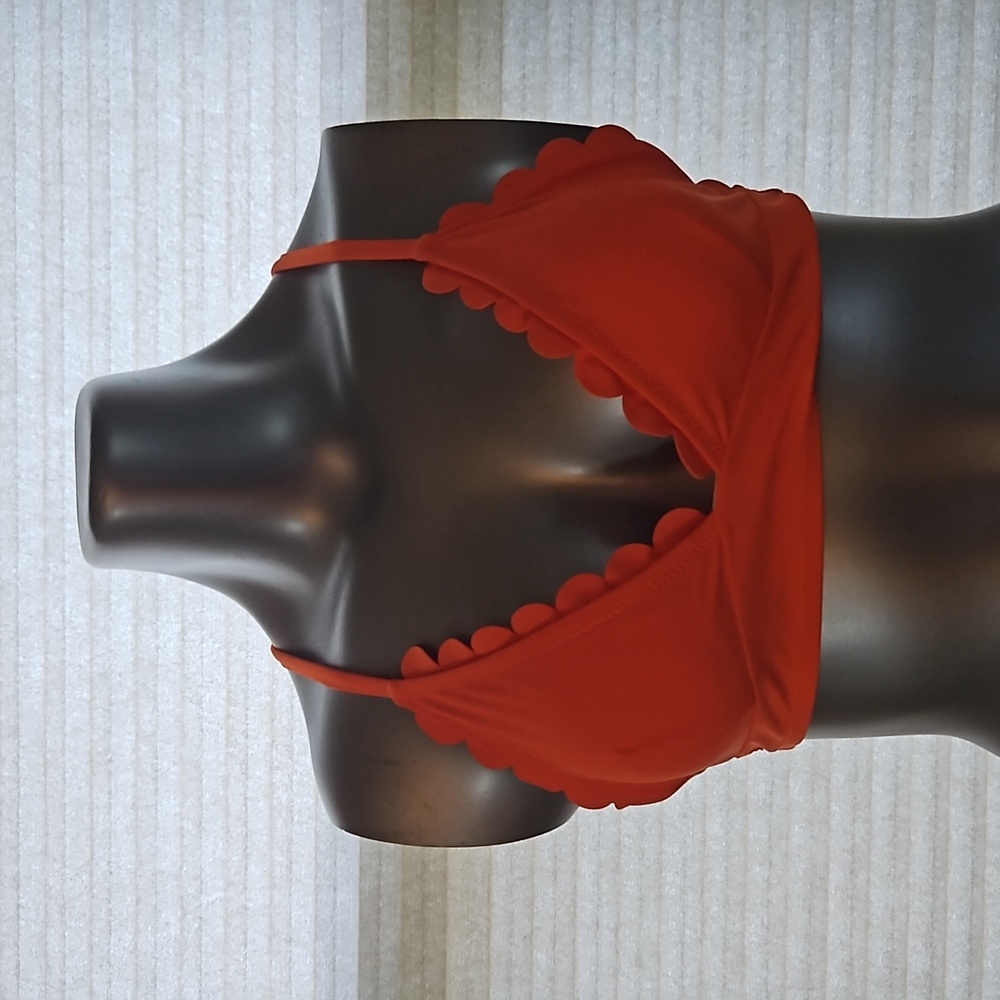 EUC Bright Orange Bikini Top - Size L